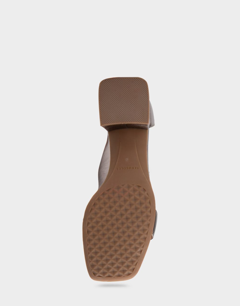 Women's | Eliza Silver Metallic Genuine Leather Two Piece Mid Heel with Ankle Strap and Buckle