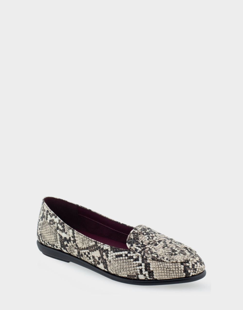 Women's | Brielle Natural Printed Snake Faux Leather Loafer Women's | Brielle Natural Printed Snake Faux Leather Loafer