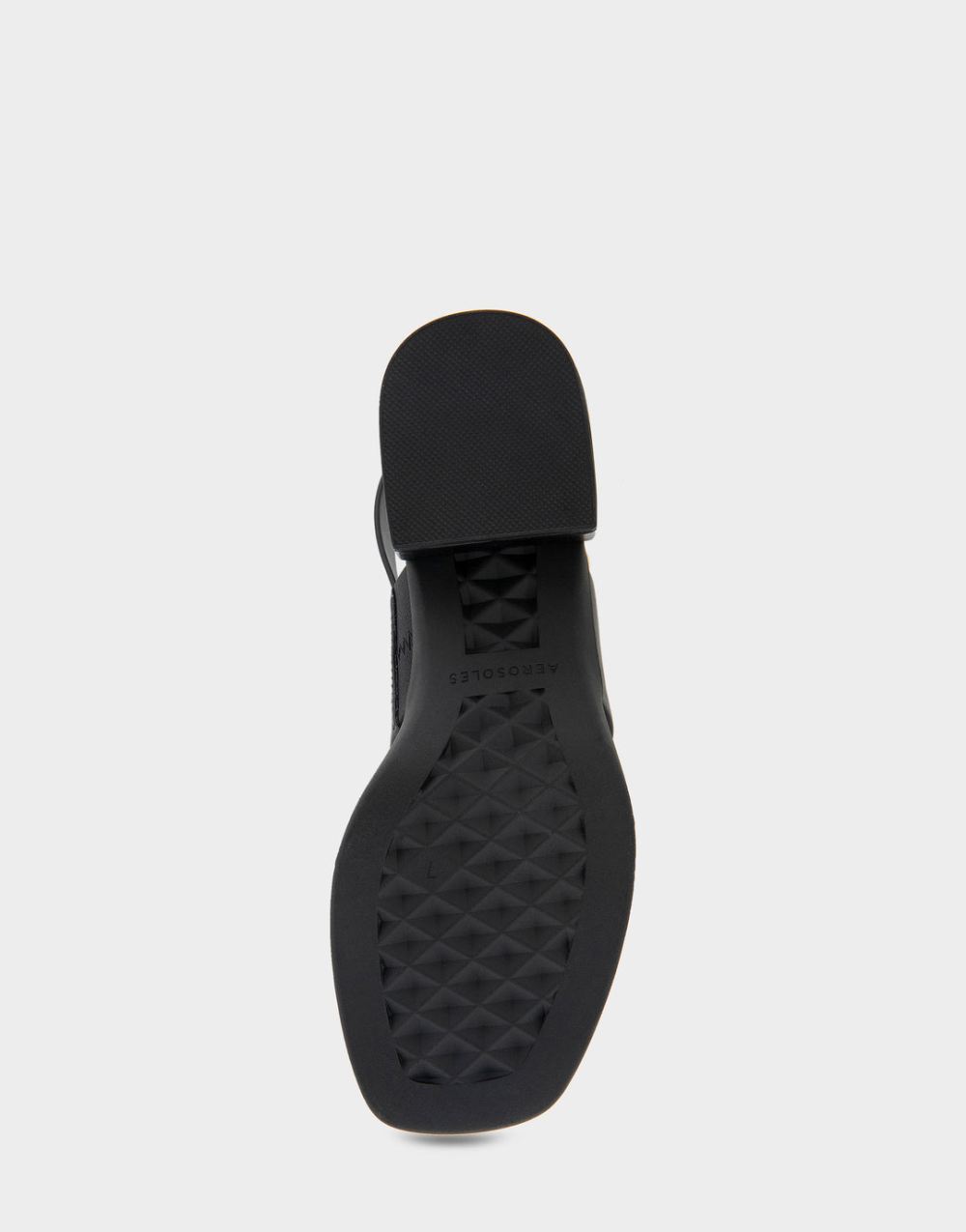 Women's | Dove Black Faux Leather Banded Back Strap Low Block Heel Sandal