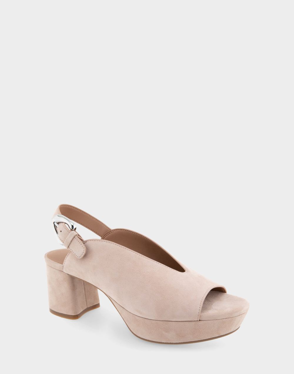 Women's | Cornelia Cipria Suede Peep Toe Platform Sandal